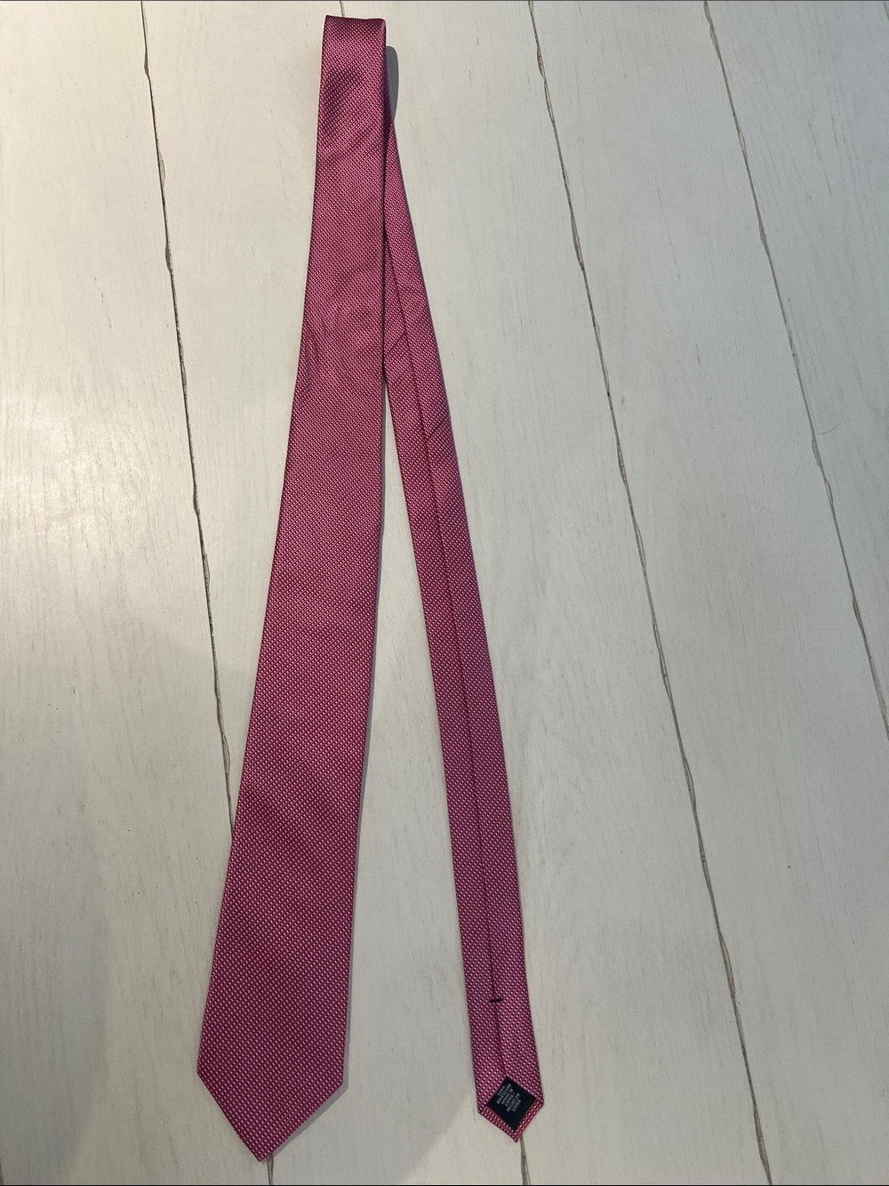 Stafford Pink Microdot Silk Tie